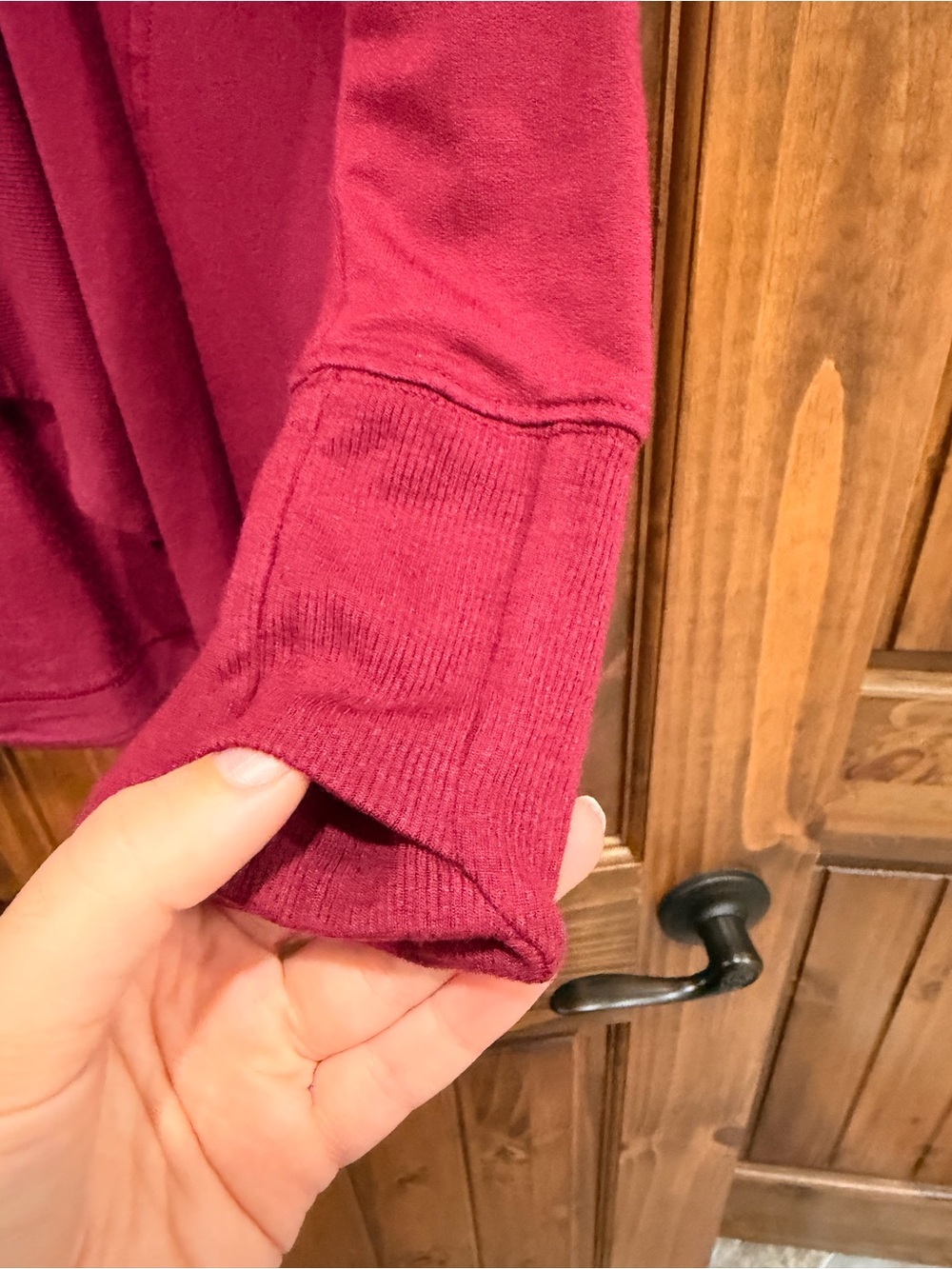 Athleta Draped Open-Front Cardigan in Raspberry - Picture 2 of 7